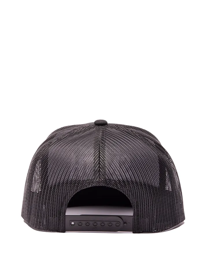 WE ARE ALL SMITH SELF MADE SMITH Black Embroidered Trucker Cap Rings WE ARE ALL SMITH SELF MADE SMITH Black Embroidered Trucker Cap Rings