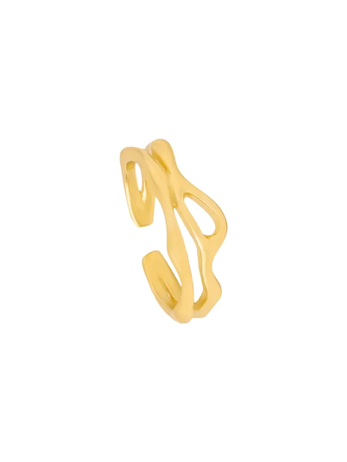 Yellow Chimes Adjustable Golden Ring for Women Bold Statement Style Size 7 Gold Yellow Chimes Rings Yellow Chimes Adjustable Golden Ring for Women Bold Statement Style Size 7 Gold Yellow Chimes Rings
