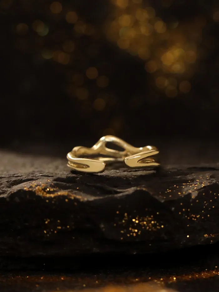 Yellow Chimes Adjustable Golden Ring for Women Bold Statement Style Size 7 Gold Yellow Chimes Rings