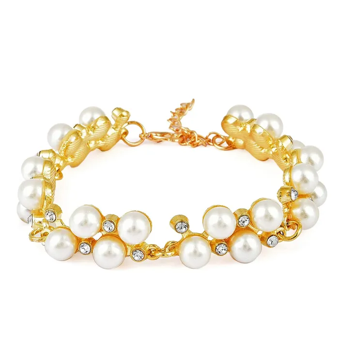 Yellow Chimes Adorable Pearl Bracelet for Women and Girls Yellow Chimes Earrings Yellow Chimes Adorable Pearl Bracelet for Women and Girls Yellow Chimes Earrings