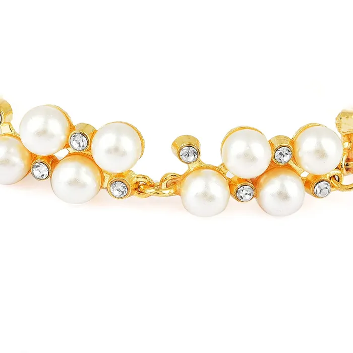 Yellow Chimes Adorable Pearl Bracelet for Women and Girls Yellow Chimes Earrings