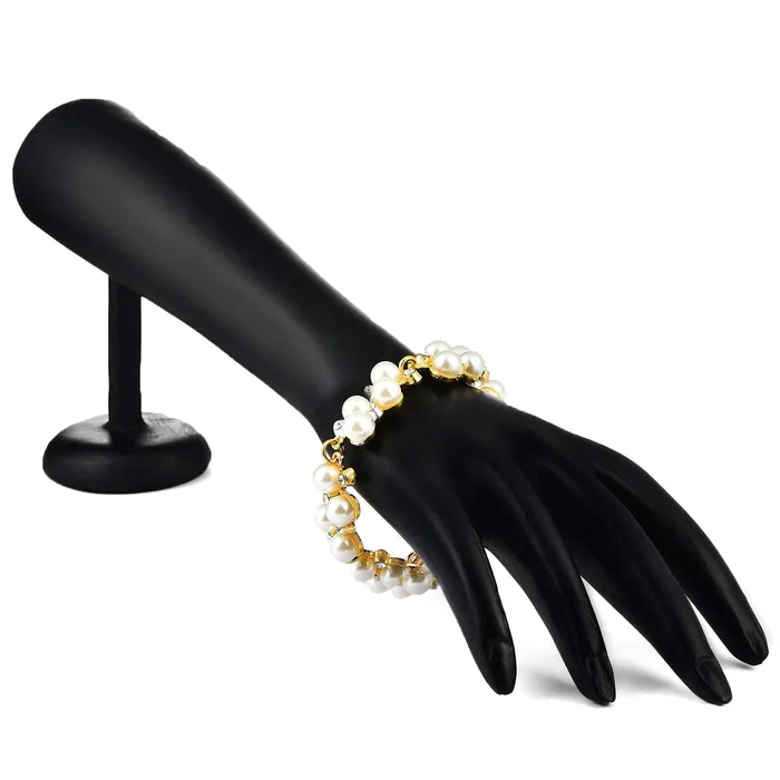 Yellow Chimes Adorable Pearl Bracelet for Women and Girls Yellow Chimes Earrings