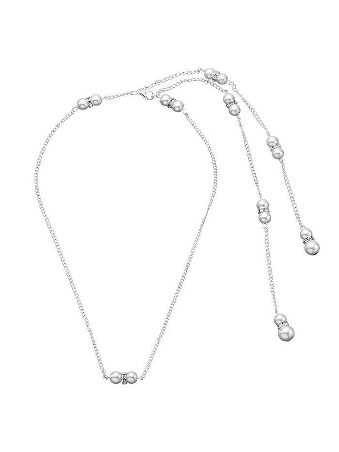 Yellow Chimes Back Necklace For Women Silver Tone Pearl Embellished Back Chain For Women and Girls Yellow Chimes Bracelets Yellow Chimes Back Necklace For Women Silver Tone Pearl Embellished Back Chain For Women and Girls Yellow Chimes Bracelets