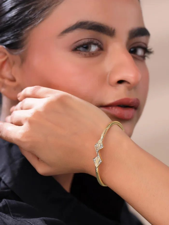 Yellow Chimes Bangle Bracelet For Woman Fashion Golden Bracelet For Women Hand Accessories For Women Crystal Bangles Bracelets for Girls Birthday Gift for Women Anniversary Gift for Wife Yellow Chimes Earrings