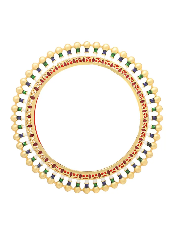 Yellow Chimes Bangles for Women Gold Toned Beads Designed Meenakari Touch Traditional Bangles for Women and Girls Yellow Chimes Bracelets