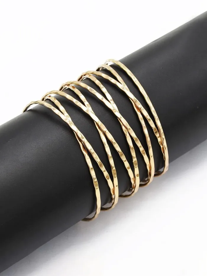 Yellow Chimes Bracelet for Women and Girls Fashion Golden Cuff Kadaa Bracelets for Women Gold Plated Hand Cuff Kadaa Bracelet Birthday Gift For Girls and Women Design 5 Yellow Chimes Necklaces