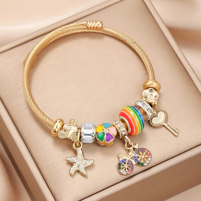 Yellow Chimes Bracelets Yellow Chimes Bracelet for Women and Girls Charm Bracelets for Women and Girls Multi Charm Bracelet Birthday Gift For Women and Girls