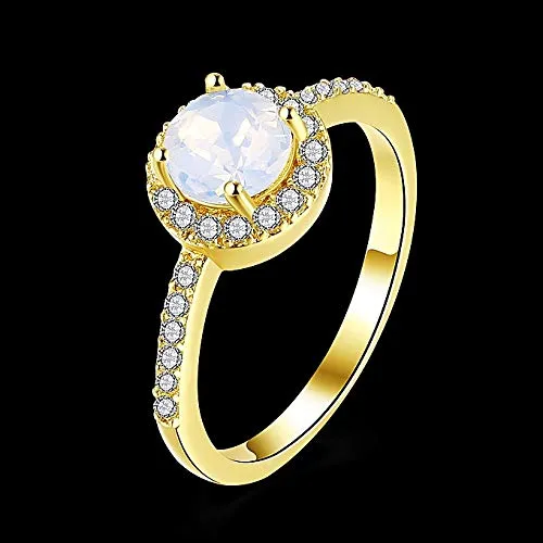 Yellow Chimes Bracelets Yellow Chimes Fashion Collection Crystal Gold Plated Ring for Women Girls