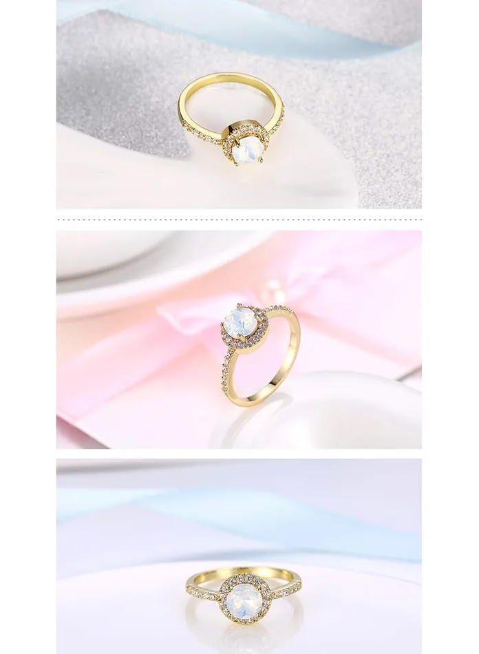 Yellow Chimes Bracelets Yellow Chimes Fashion Collection Crystal Gold Plated Ring for Women Girls