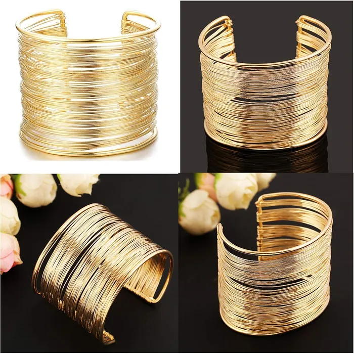 Yellow Chimes Bracelets Yellow Chimes Multilayer Strings Wristband openable Cuff Bracelet for Women and Girls