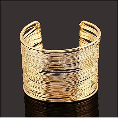 Yellow Chimes Bracelets Yellow Chimes Multilayer Strings Wristband openable Cuff Bracelet for Women and Girls