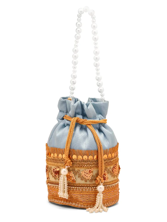 Yellow Chimes Bracelets Yellow Chimes Potli Bags Traditional Handcrafted Handbags 18cm x 13cm Multicolor Yellow Chimes Bracelets Yellow Chimes Potli Bags Traditional Handcrafted Handbags 18cm x 13cm Multicolor