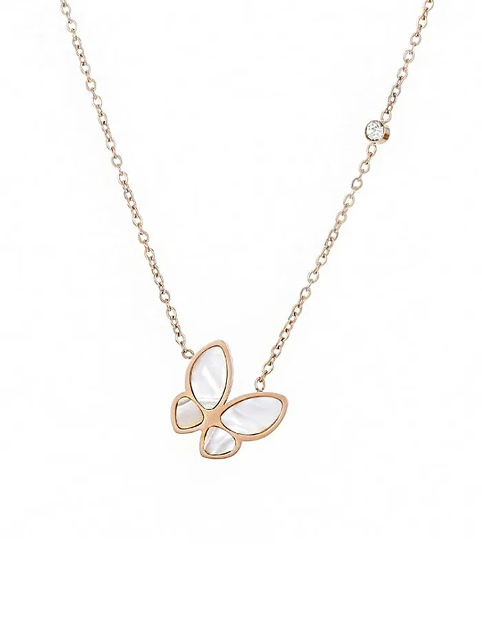 Yellow Chimes Butterfly Pendant for Women Rose GoldPlated Stainless Steel Butterfly Chain Pendant Necklace for Women and Girls Yellow Chimes Earrings Yellow Chimes Butterfly Pendant for Women Rose GoldPlated Stainless Steel Butterfly Chain Pendant Necklace for Women and Girls Yellow Chimes Earrings