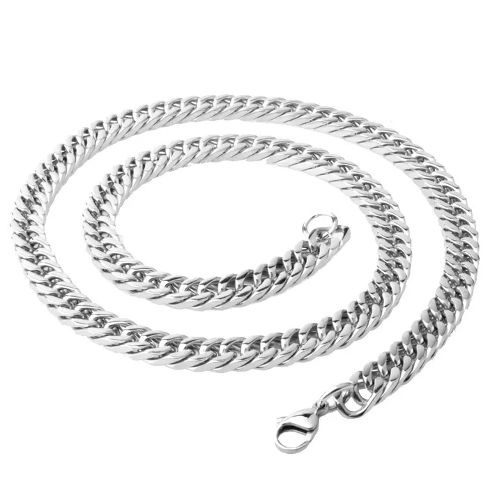 Yellow Chimes Chain for Men and Boys Silver Chain Men Flat Curb Neck Chain for Men Stainless Steel Chains for Men Birthday Gift for Men and Boys Anniversary Gift for Husband Yellow Chimes Earrings
