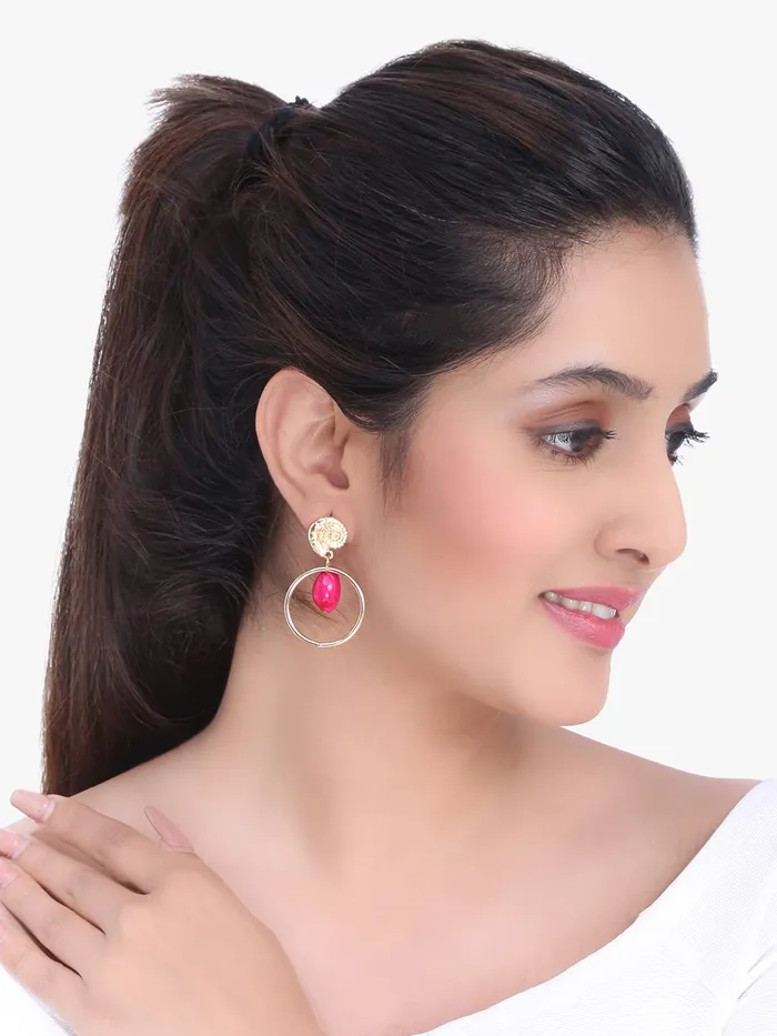 Yellow Chimes Combo Earrings for Women Set of 5 Pairs Gold Plated Combo Studs Hoop Earrings Set For Women And Girls Yellow Chimes Bracelets