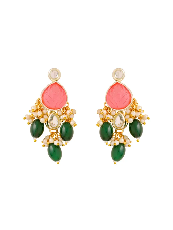 Yellow Chimes Earrings Drop Earrings Gold Plated Multicolor for Women 62cm x 32cm Elegant Lightweight