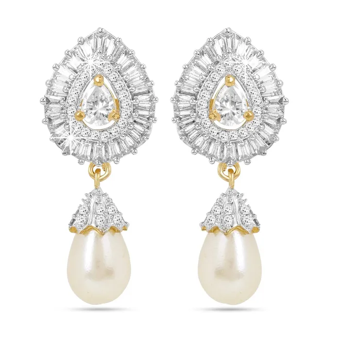 Yellow Chimes Earrings for Women ADAmerican Diamond White Earrings 18k Gold Plated HandCrafted Pearl Drop Earrings for Women and Girls Yellow Chimes Earrings Yellow Chimes Earrings for Women ADAmerican Diamond White Earrings 18k Gold Plated HandCrafted Pearl Drop Earrings for Women and Girls Yellow Chimes Earrings