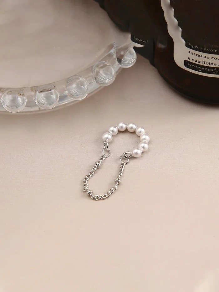 Yellow Chimes Earrings for Women and Girls Fashion Silver Ear Cuff Adjustable Ear Cuff Pearl Cartilage Ear Clips Birthday Gift for Girls and Women Anniversary Gift for Wife Yellow Chimes Necklaces