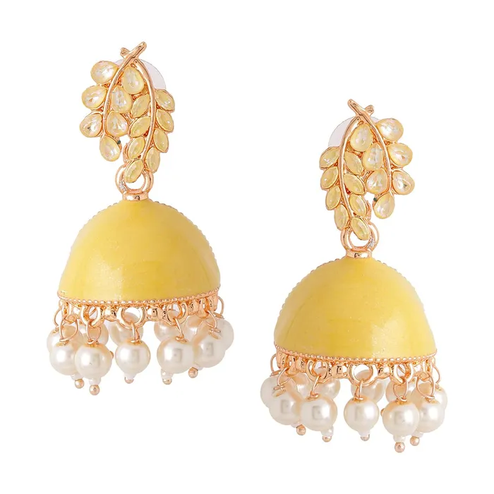 Yellow Chimes Earrings for Women and Girls Yellow Meenakari Jhumka Gold Plated Jhumki Earrings Birthday Gift for girls and women Anniversary Gift for Wife Yellow Chimes Earrings Yellow Chimes Earrings for Women and Girls Yellow Meenakari Jhumka Gold Plated Jhumki Earrings Birthday Gift for girls and women Anniversary Gift for Wife Yellow Chimes Earrings