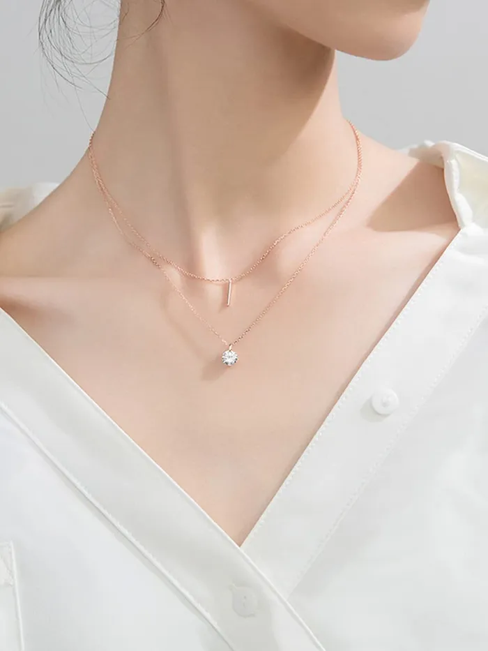 Yellow Chimes Earrings Raajsi by Yellow Chimes 925 Sterling Silver Pendant for Women Girls Pure Silver Rosegold Pendant Birthday Gift for Girls WomenWith Certificate of Authenticity and 925 Stamp