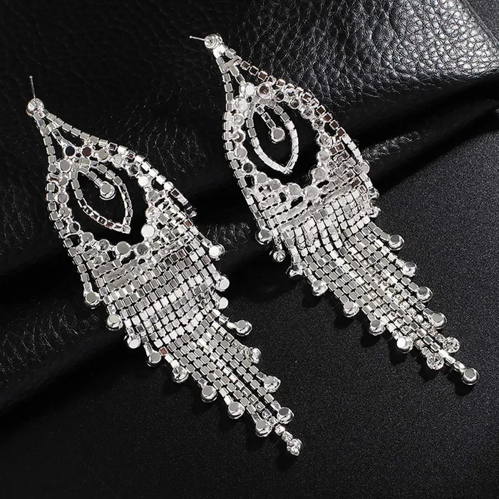 Yellow Chimes Earrings Yellow Chimes Crystals from Swarovski Glamouring Chandelier Crystal Earrings for Women and Girls