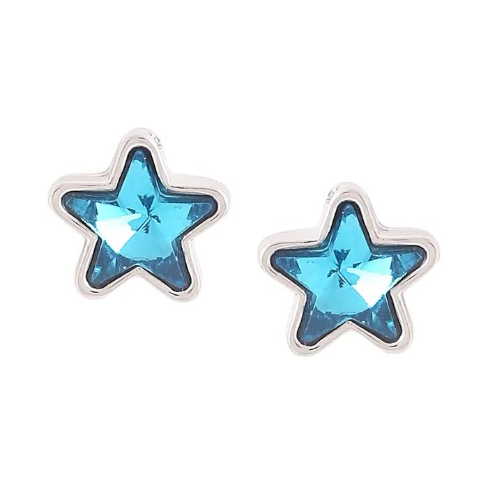 Yellow Chimes Earrings Yellow Chimes Earrings for Women and Girls Crystal Studs Silver Tone Star Designed stud Earrings Birthday Gift for girls and women Anniversary Gift for Wife