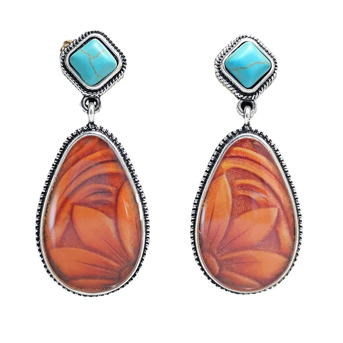Yellow Chimes Earrings Yellow Chimes Earrings For Women Silver Toned Blue and Orange Stone Studded Tear Drop Shaped Earrings For Women and Girls Yellow Chimes Earrings Yellow Chimes Earrings For Women Silver Toned Blue and Orange Stone Studded Tear Drop Shaped Earrings For Women and Girls