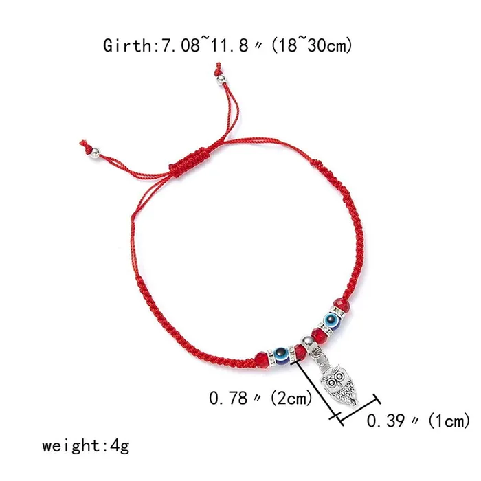 Yellow Chimes Earrings Yellow Chimes Evil Eye Bracelet for Women Combo of 3 PCs Evil Eye Beads Red Threaded Adjustable Unisex Bracelet for Men and Women