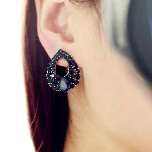 Yellow Chimes Earrings Yellow Chimes Exclusive Collection Waterdrop Crystal Stud Earrings For women and Girls