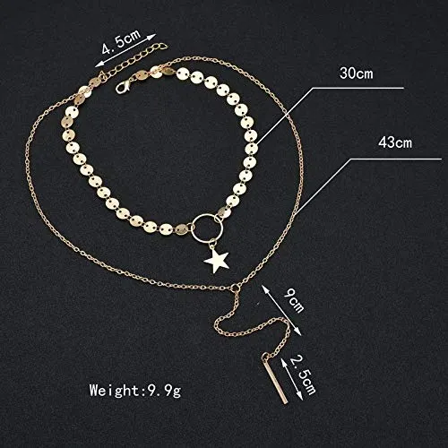 Yellow Chimes Earrings Yellow Chimes Fashion Collection Fancy Party Ware Choker Necklace Goldplated Plated Stainless Steel Necklace for Women And Girls