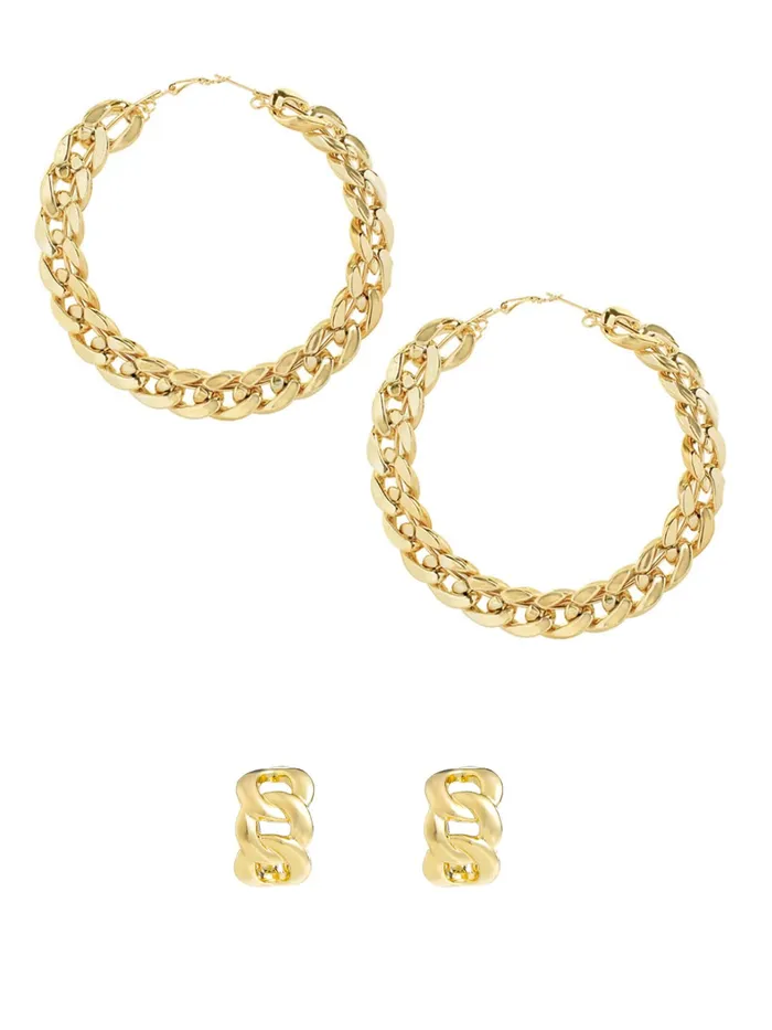 Yellow Chimes Earrings Yellow Chimes Hoop Earrings for Women Combo Of 2 Pairs Fashion Collection Gold Plated Clip On Hoop Earrings for Women and Girls Yellow Chimes Earrings Yellow Chimes Hoop Earrings for Women Combo Of 2 Pairs Fashion Collection Gold Plated Clip On Hoop Earrings for Women and Girls