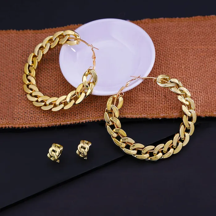 Yellow Chimes Earrings Yellow Chimes Hoop Earrings for Women Combo Of 2 Pairs Fashion Collection Gold Plated Clip On Hoop Earrings for Women and Girls