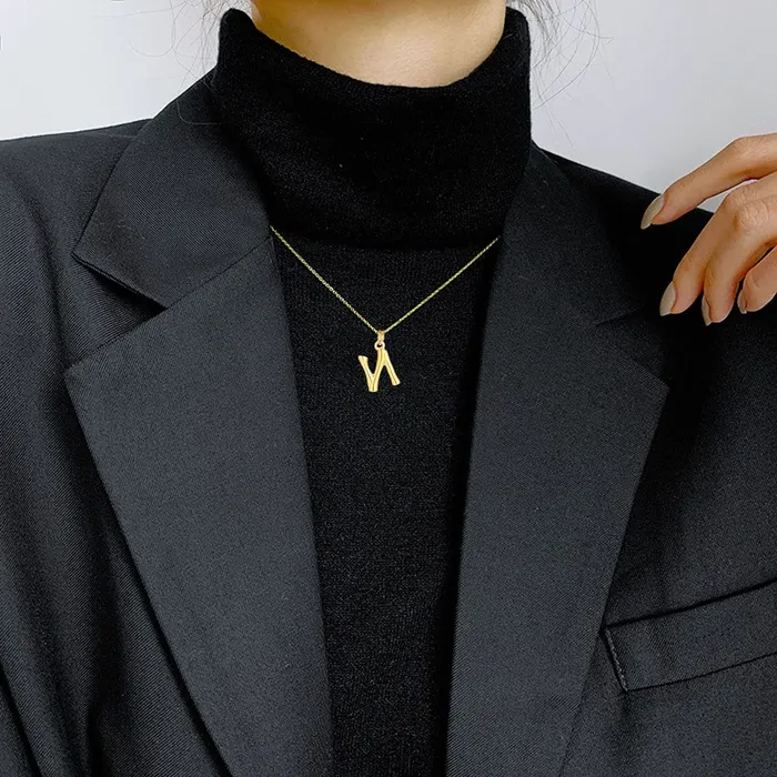 Yellow Chimes Earrings Yellow Chimes Latest Fashion Stainless Steel 18K Gold Plated Initial Pendant with Alphabet N for Women and Girls Medium Model YCFJPDN363INIGL