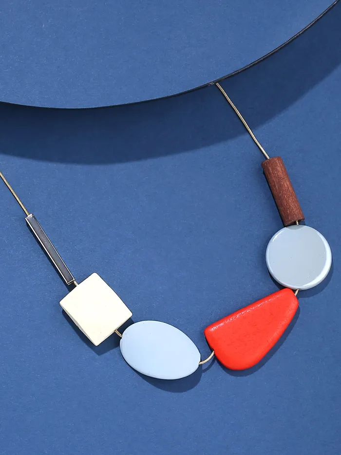 Yellow Chimes Earrings Yellow Chimes Necklace for Women and Girls Multicolor Necklace for Women Western Geometric Statement Style Choker Necklace Birthday Gift for Girls Women Anniversary Gift for Wife