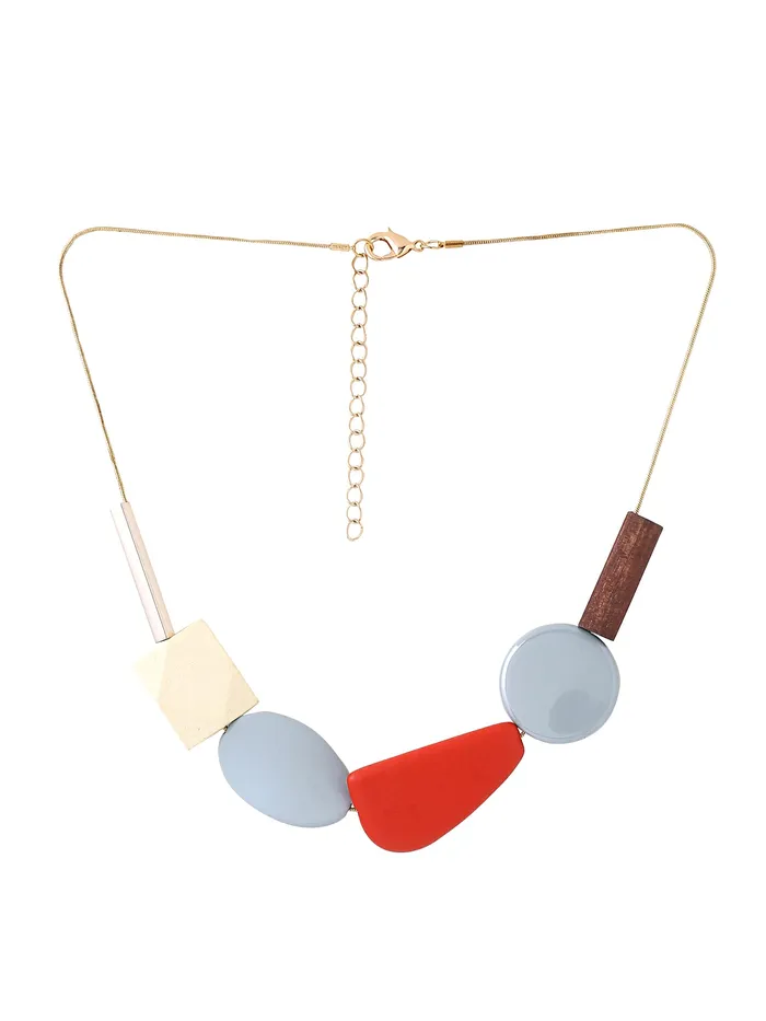 Yellow Chimes Earrings Yellow Chimes Necklace for Women and Girls Multicolor Necklace for Women Western Geometric Statement Style Choker Necklace Birthday Gift for Girls Women Anniversary Gift for Wife