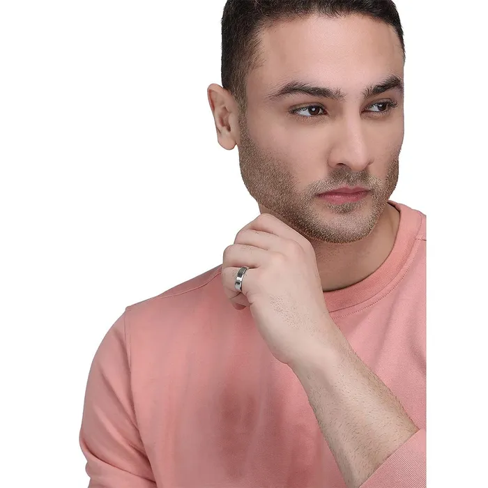 Yellow Chimes Earrings Yellow Chimes Rings for Men 3 pcs of combo Elegant Smooth Finished Multicolored band Designed Rings for Men and Boys