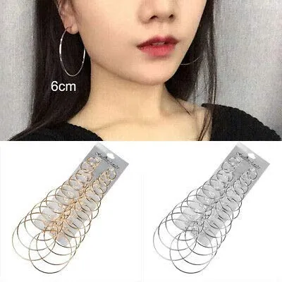 Yellow Chimes Hoop Earrings for Women Combo of 24 Pairs Silver Gold Plated Hoop Earrings for Women and Girls Yellow Chimes Bracelets