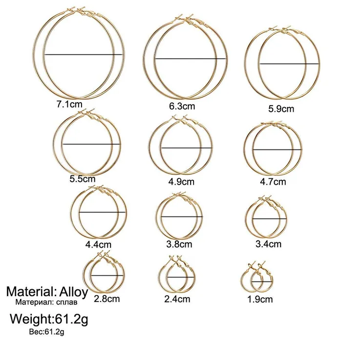 Yellow Chimes Hoop Earrings for Women Combo of 24 Pairs Silver Gold Plated Hoop Earrings for Women and Girls Yellow Chimes Bracelets