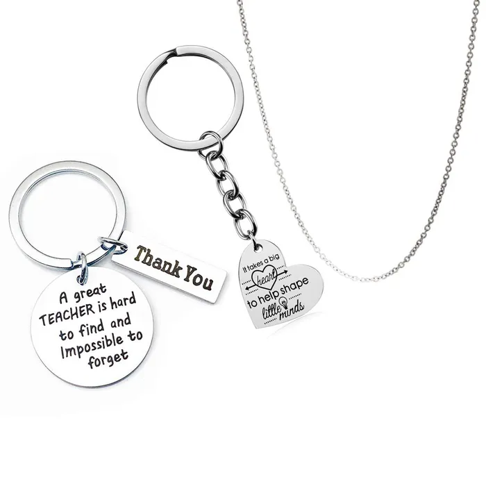 Yellow Chimes It Takes A Big Heart to Help Shape Little Minds Combo Heart Keychain Pendant with ChainGift for TeachersTeachers Day GiftTeachers Birthday Gift Yellow Chimes Earrings