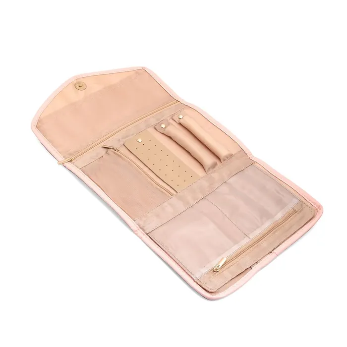 Yellow Chimes Jewellery Organiser Bag Birthday Gifts for Women Girls Portable Cosmetics Jewelry Organiser Box Travel Jewelry Organizer Bag Foldable Jewelry Case Yellow Chimes Necklaces