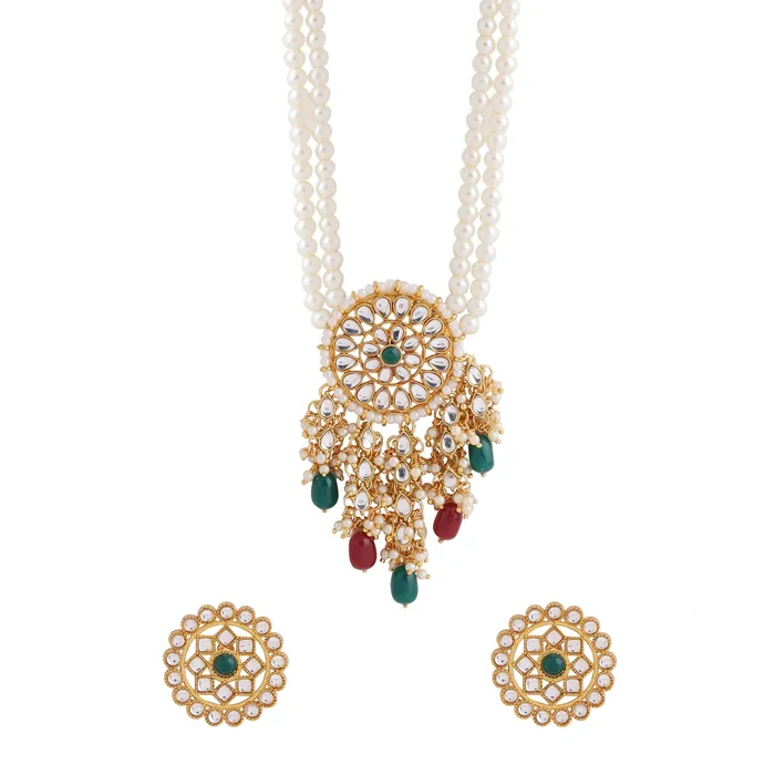 Yellow Chimes Jewellery Set for Women and Girls Kundan Necklace Set Gold Plated Kundan Studded Beads Beaded Necklace Set Birthday Gift for girls and women Anniversary Gift for Wife Yellow Chimes Earrings Yellow Chimes Jewellery Set for Women and Girls Kundan Necklace Set Gold Plated Kundan Studded Beads Beaded Necklace Set Birthday Gift for girls and women Anniversary Gift for Wife Yellow Chimes Earrings
