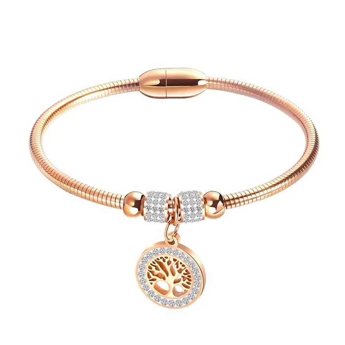 Yellow Chimes Latest Fashion Elegant Stainless Steel Rose Gold Plated Crystal Eiffel Tower Design Statement Style Kada Bracelet for Women and Girls Yellow Chimes Bracelets Yellow Chimes Latest Fashion Elegant Stainless Steel Rose Gold Plated Crystal Eiffel Tower Design Statement Style Kada Bracelet for Women and Girls Yellow Chimes Bracelets