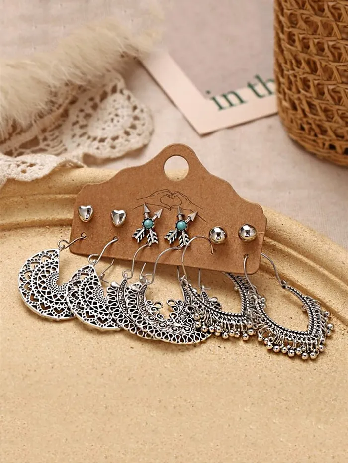 Yellow Chimes Latest Fashion Gold Plated Geometric Design Dangle Earrings for Women and Girls Design 1 Yellow Chimes Rings
