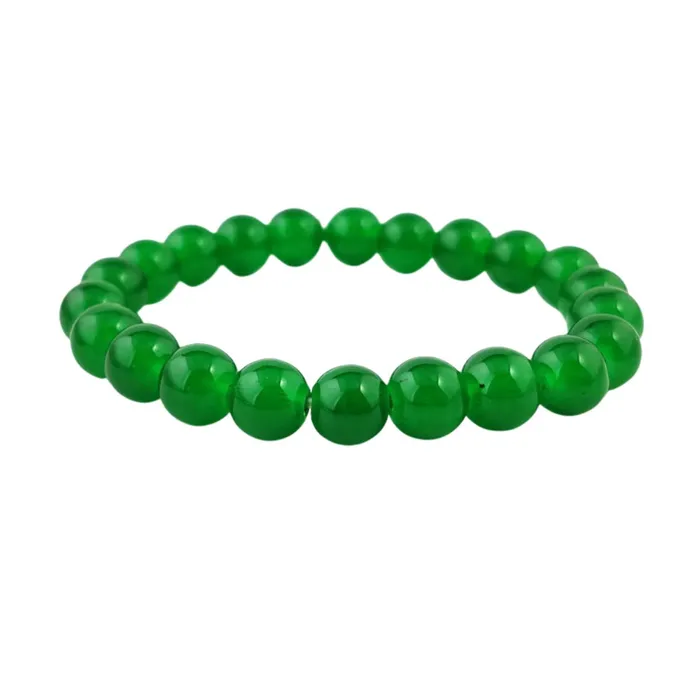 Yellow Chimes Latest Fashion Stylish Green Natural Beads Reiki Healing Stretchable Unisex Bracelets for Men and Women Medium Yellow Chimes Earrings