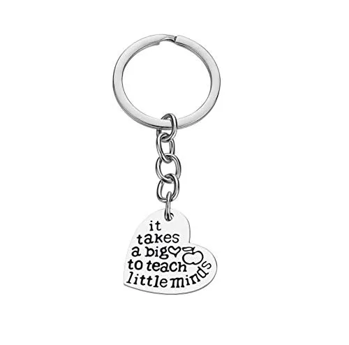 Yellow Chimes Love Inspire Teach Combo Heart Keychain Pendant with ChainGift for TeachersTeachers Day GiftTeachers Birthday Gift Yellow Chimes Necklaces