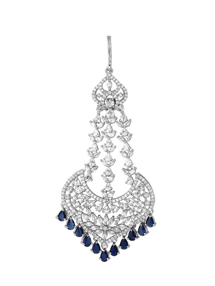 Yellow Chimes Maang Tikka for Women Beautiful ADAmerican Diamond Studded Rhodium Plated Crystal Maang Tikka for Women and Girls Design 14 Yellow Chimes Bracelets Yellow Chimes Maang Tikka for Women Beautiful ADAmerican Diamond Studded Rhodium Plated Crystal Maang Tikka for Women and Girls Design 14 Yellow Chimes Bracelets
