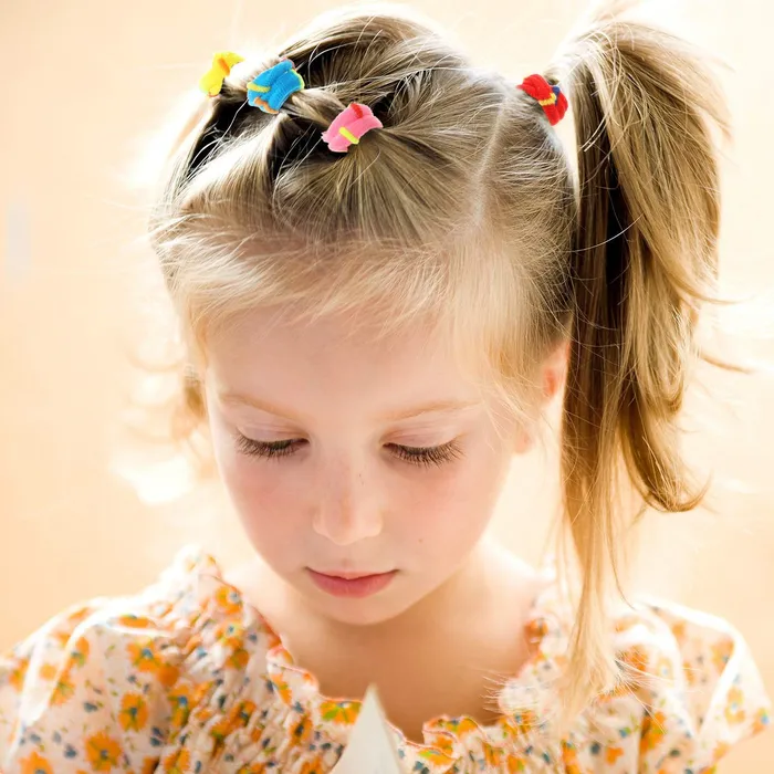 Yellow Chimes Necklaces Melbees by Yellow Chimes Hair Rubber Bands for Girls Kids Hair Accessories for Girls Rubberbands Pony Holders 135 Pcs Multicolor Cute Small Ponytail Holders for Girls Kids Teens Toddlers