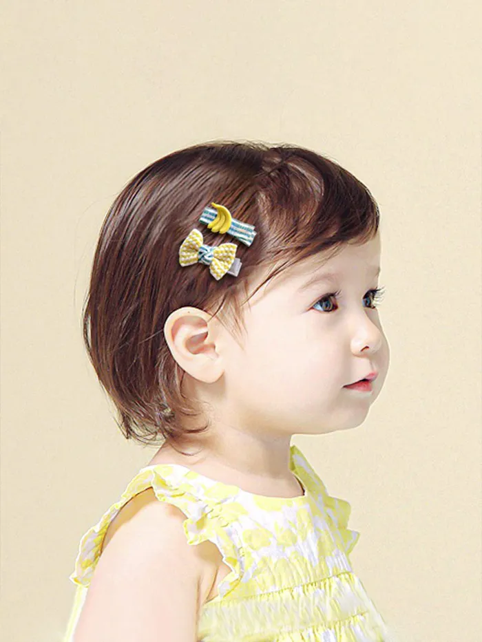 Yellow Chimes Necklaces Melbees by Yellow Chimes Kids Hair Accessories for Girls Hair Accessories Combo Set Pink 6 Pcs Baby Girls Hair Clips Set Cute Bow Clips For Girls Assortment set for Kids Teens Toddlers