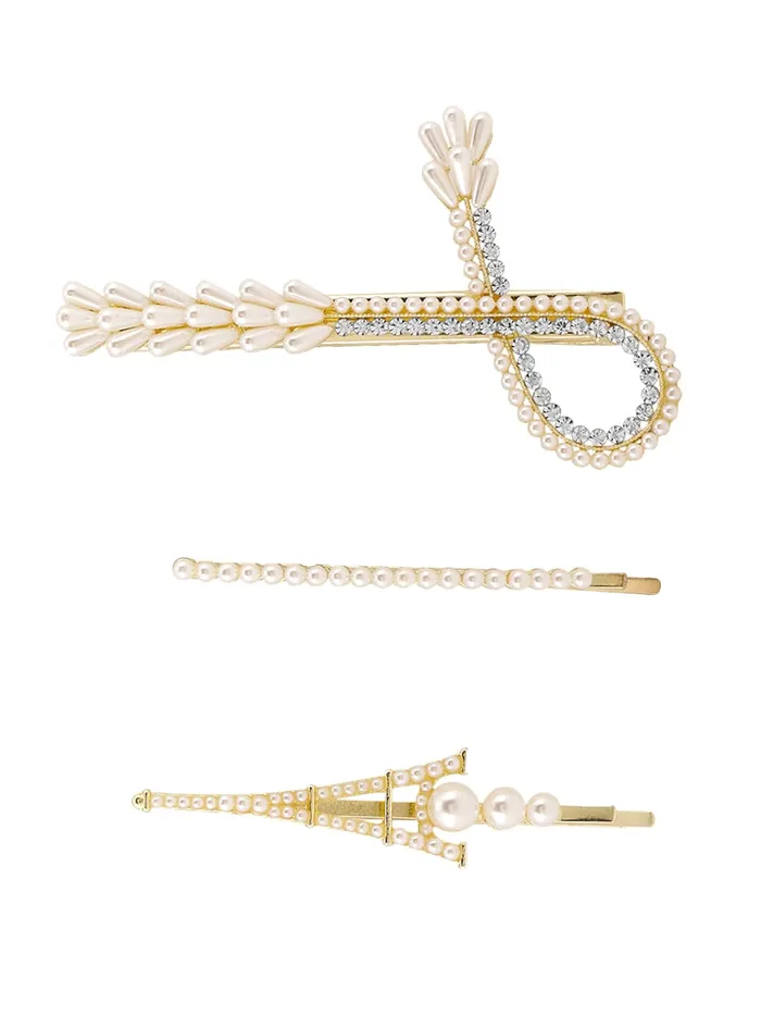 Yellow Chimes Necklaces Yellow Chimes 3 pcs Iffil Tower Design Pearl Metal Hair Clip Allegator Pin Hair Accessories Boddy Pin Accessories for Women Girls Yellow Chimes Necklaces Yellow Chimes 3 pcs Iffil Tower Design Pearl Metal Hair Clip Allegator Pin Hair Accessories Boddy Pin Accessories for Women Girls