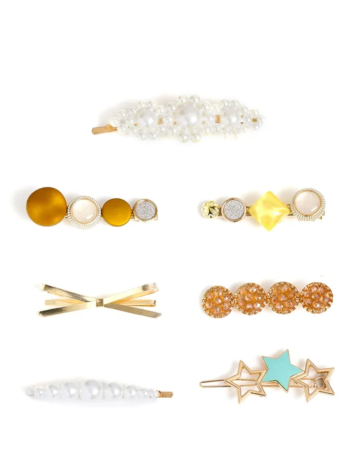 Yellow Chimes Necklaces Yellow Chimes 7 pcs Fine Quality Stylish Hair Clips Fashion Hair Accessories for Women Girls Yellow Chimes Necklaces Yellow Chimes 7 pcs Fine Quality Stylish Hair Clips Fashion Hair Accessories for Women Girls